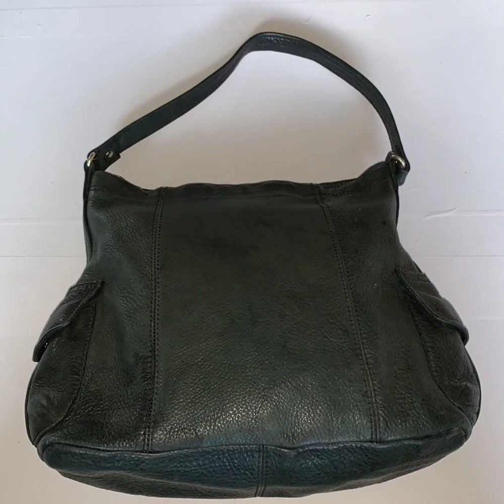 Fossil Bag Black Pebbled Leather Charcoal